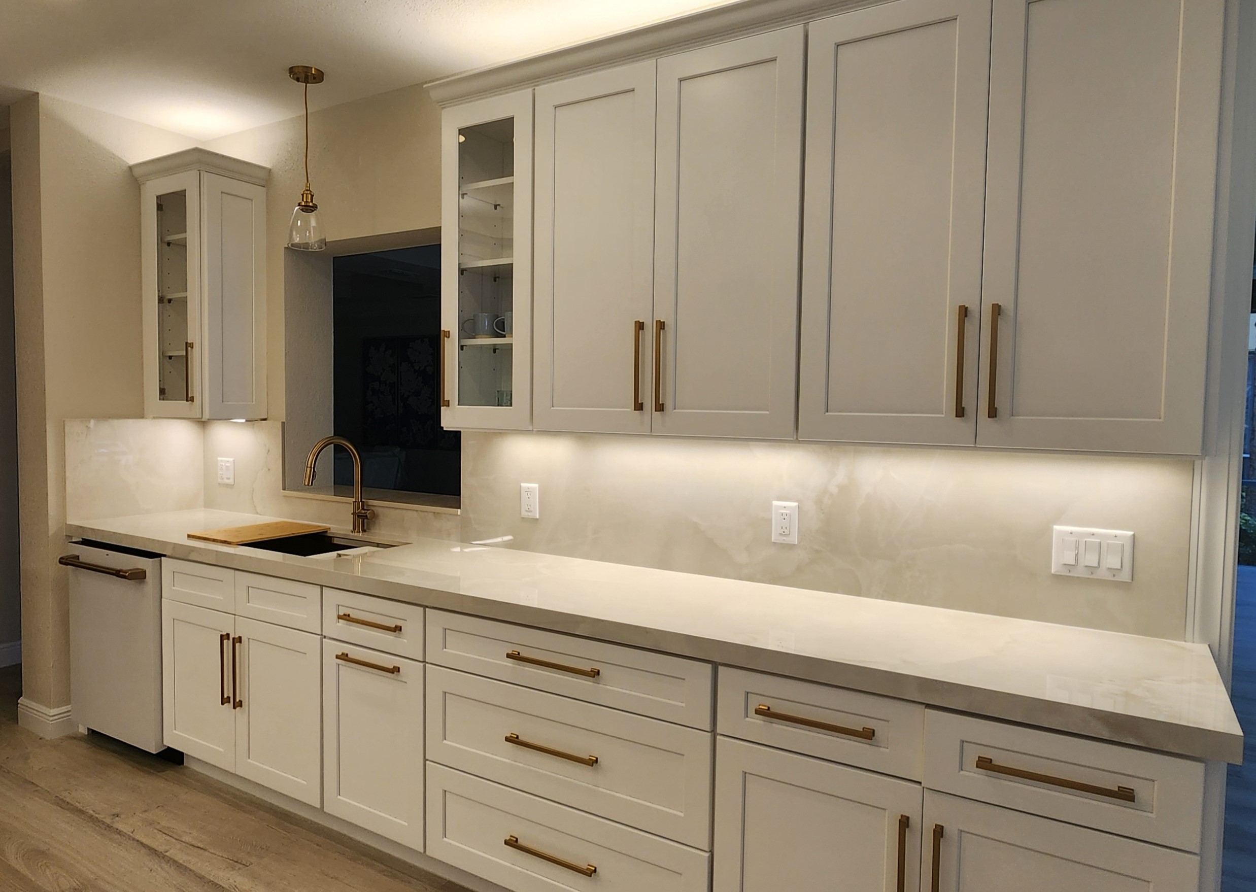 Renovated Kitchen With Countertop & Cabinets